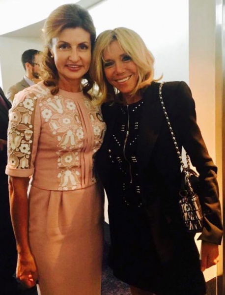 Марина Порошенко и Бриджит Макрон встретились в Нью-Йорке (фото)