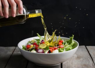 Овощная заправка с маслом и уксусом